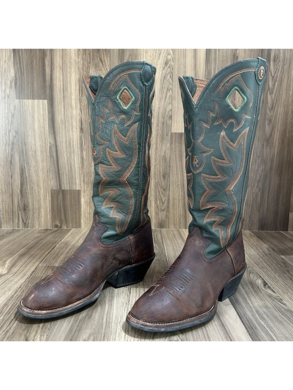 Tony Lama 3R Buckaroo RR1016 Western Cowboy Boots Mens 10.5 D